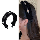 Side angle showing wide velvet band and subtle embroidered star detail