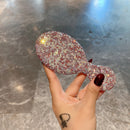 Diamond-Embellished Cushion Hairbrush for Gentle Scalp Massage and Tangle-Free Styling