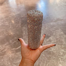 Lid removed from white tumbler showing interior 304 stainless steel lining