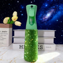 Top-down shot highlighting crystal-accented cap and precision pump mechanism