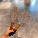 Mirror reflection showing blurred background — demonstrating clarity and distortion-free glass