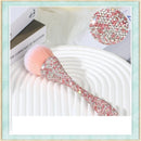 Premium Synthetic Fiber Blush Brush with Long Handle – Multi-Use Makeup Brush for Powder, Highlighter & Contouring