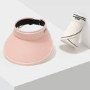 omen's Summer Sun UV Protection Visor Wide Brim Clip Cap Hat