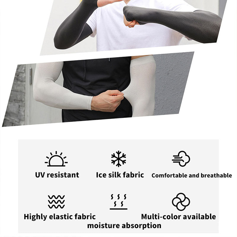 Sun Protection Cooling Arm Sleeves for Men