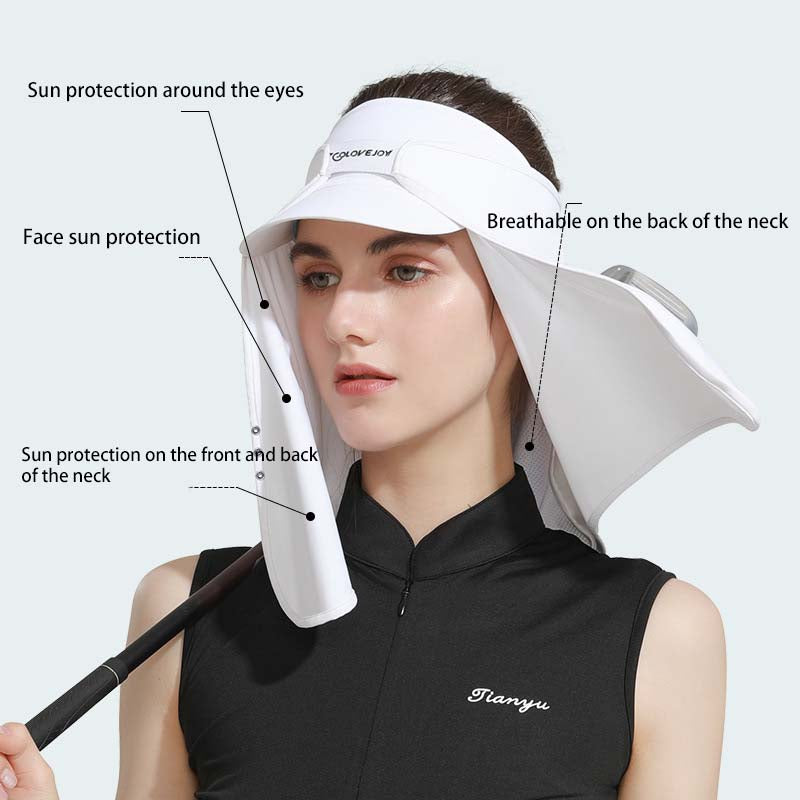 Sunscreen Sun Hat Curtain Outdoor Sports Sunshade Quick-drying Breathable Neck Guard Cap Curtain