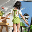 Girls One Piece Swimsuit Cute Quick Dry Bathing Suit