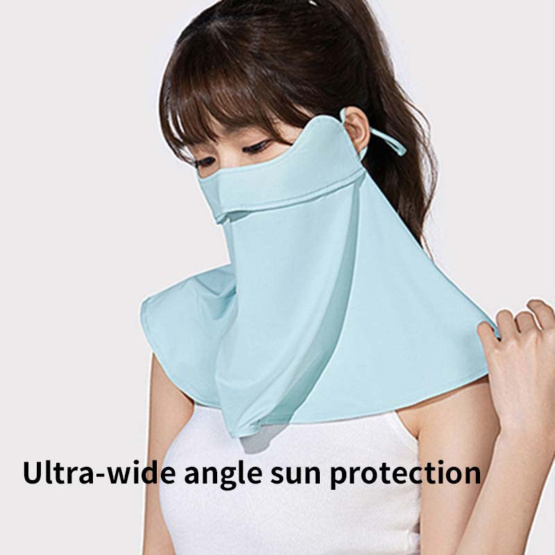 Face Mask Ice Silk Breathable Sun Protection Outdoor Sports Camping Hiking Neck Scarf Running Neck Gaiter Solid Masks for Adult Unisex Adjustable