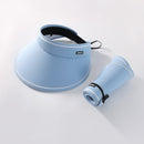 omen's Summer Sun UV Protection Visor Wide Brim Clip Cap Hat