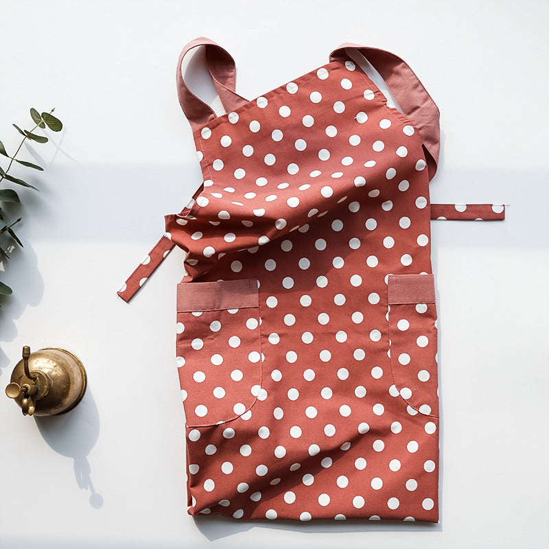 Quick-drying vest polka dot apron