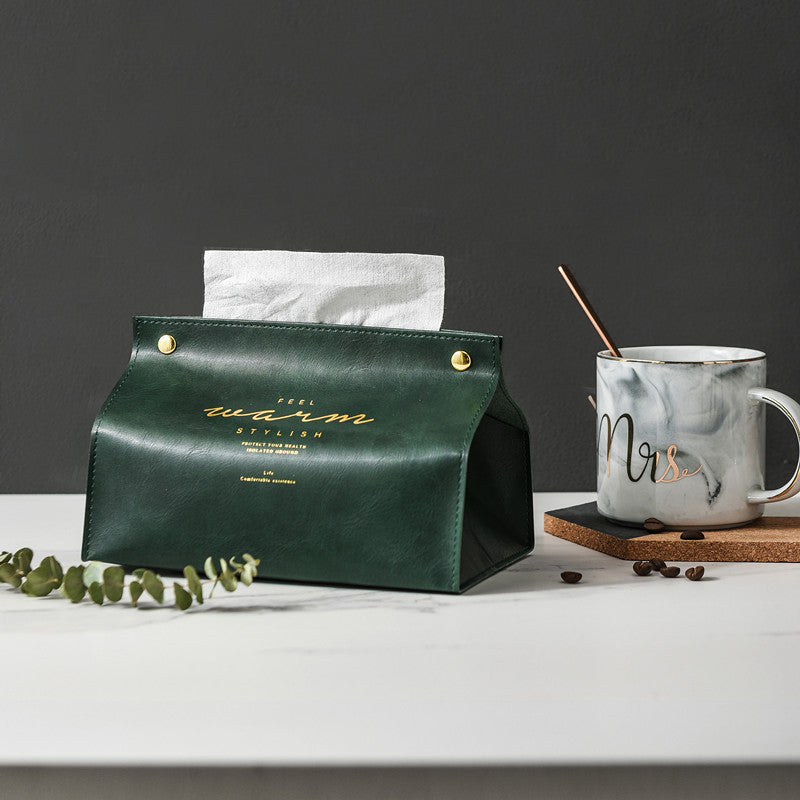Leather Drawer Box Is Suitable for Living Room and Car