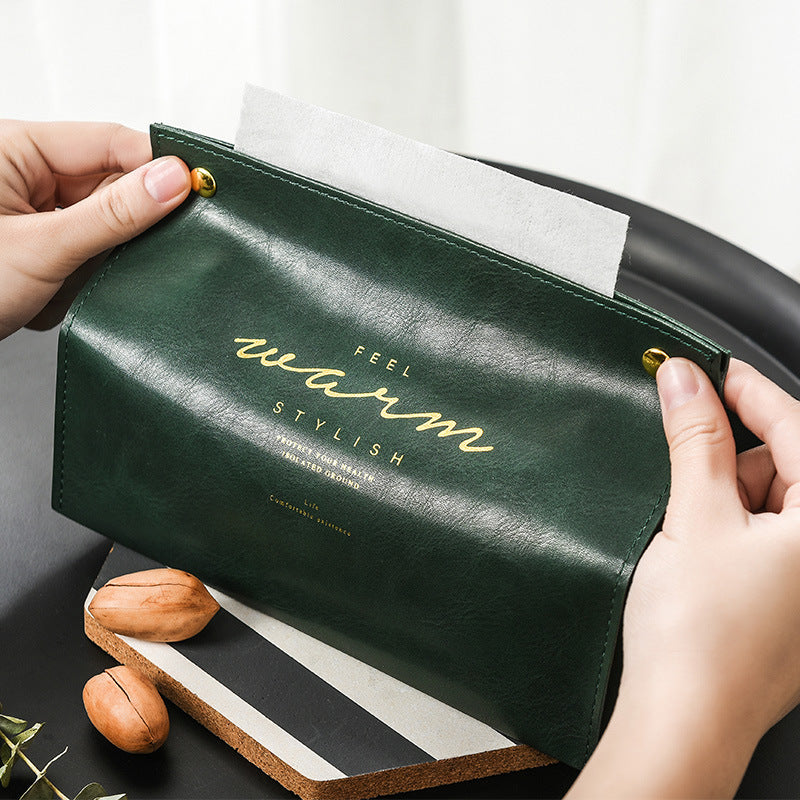 Leather Drawer Box Is Suitable for Living Room and Car