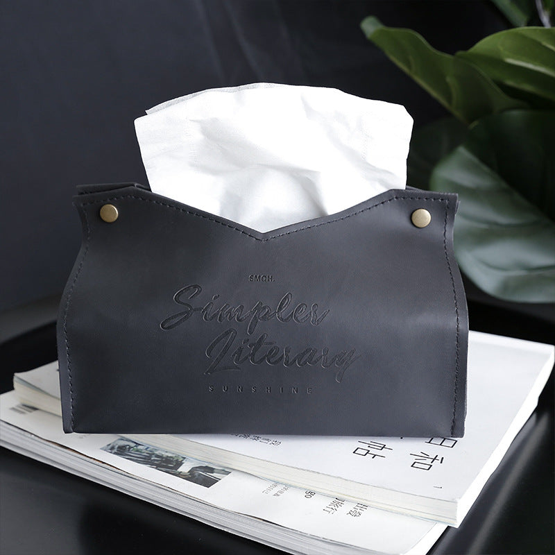 PU Leather tissue box