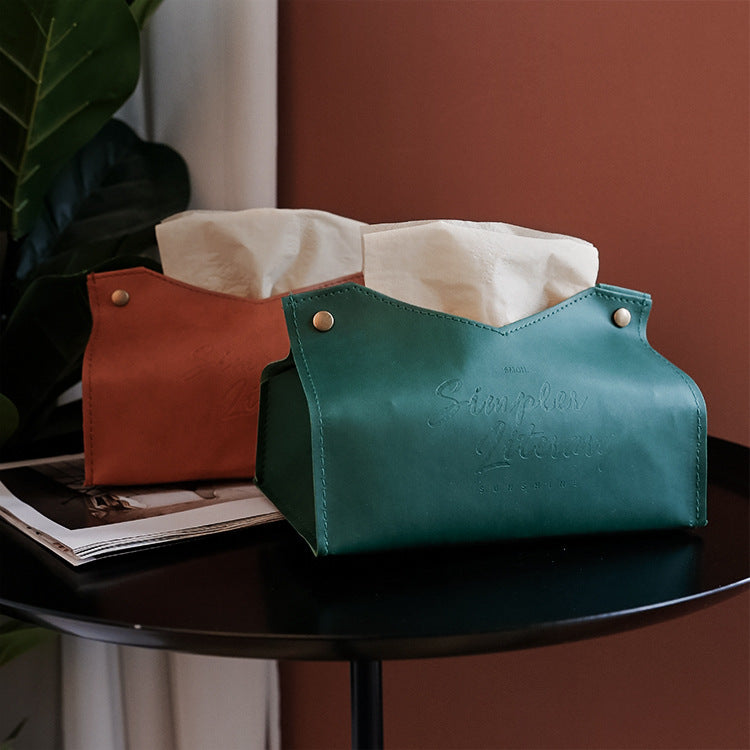 PU Leather tissue box