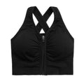 Front Zipper Sports Underwear Women Shockproof Gathered Running Fitness Bra Yoga Vest Wear Bra