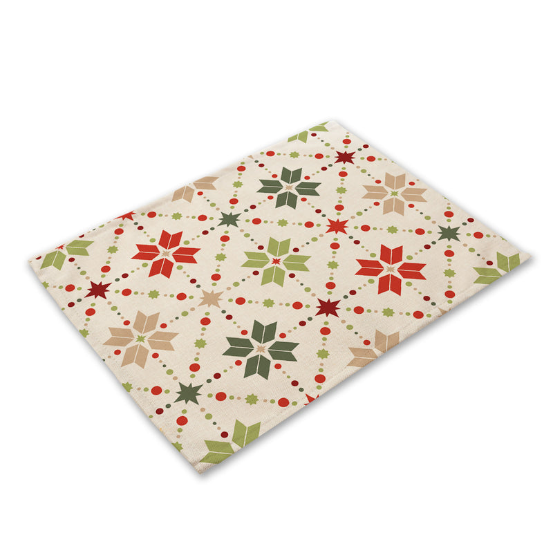 Christmas theme western placemat