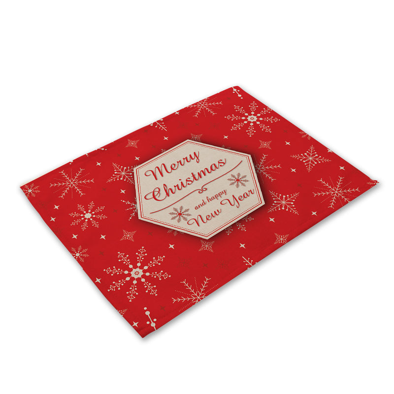 Christmas theme western placemat