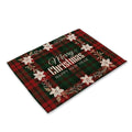 Christmas theme western placemat