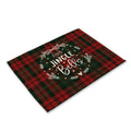 Christmas theme western placemat