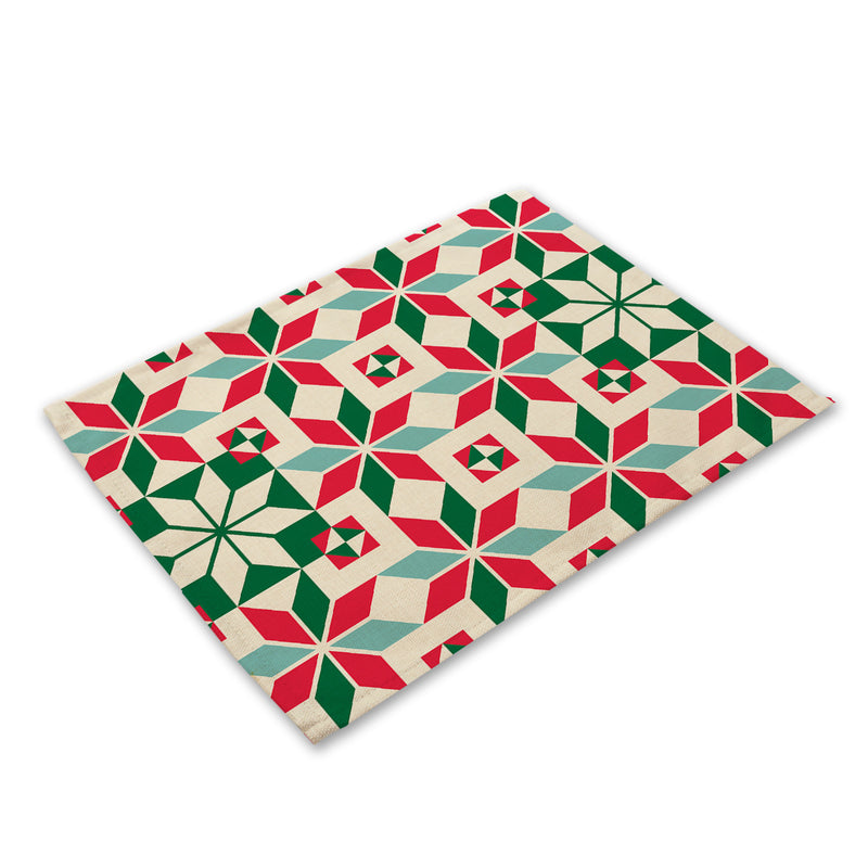 Christmas theme western placemat