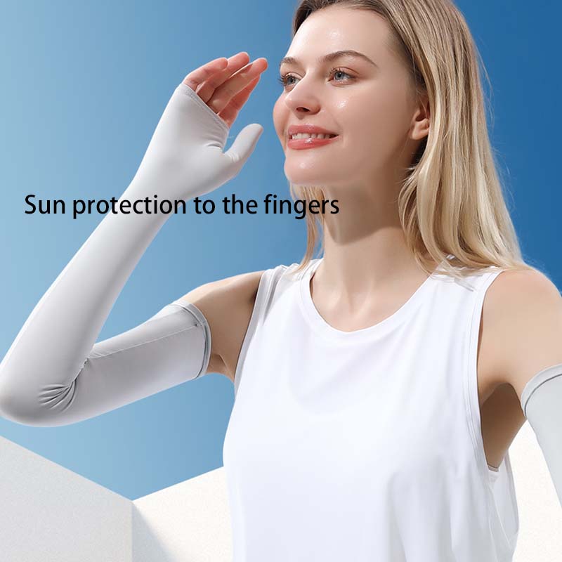 UV Protection Cooling Arm Sleeves Cover for Women and Men, Sun Sleeves Cover with Thumb Hole for Biking, Gardening, Driving, Fishing, Golf, Hiking