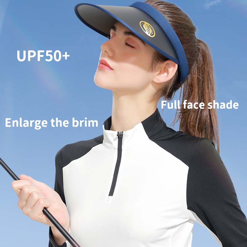 Sun Visor Hats Women Large Brim Summer UV Protection Beach Cap