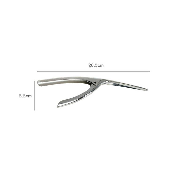 Stainless steel shrimp peeler
