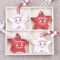 Christmas Decorations Creative Wooden Pendants DIY Mini Christmas Tree Boxed Elk Ornaments