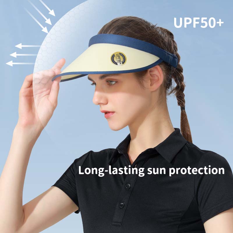 Sun Visor Hats Women Large Brim Summer UV Protection Beach Cap