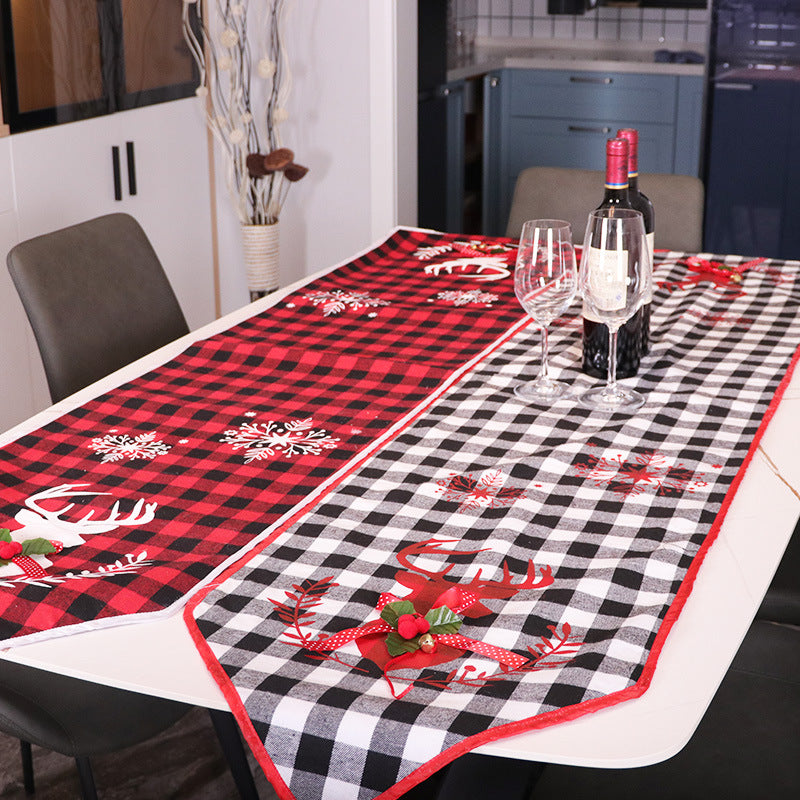 Christmas Table Runner Tablecloth Table Set Holiday Decoration