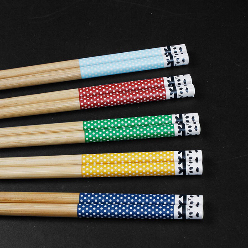 Reusable Chopsticks Japanese Natural Wooden Classic Style 5 Pairs