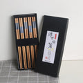 Reusable Chopsticks Japanese Natural Wooden Classic Style 5 Pairs