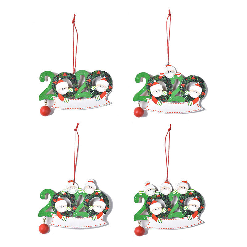 Christmas Tree Pendant 4 Pieces