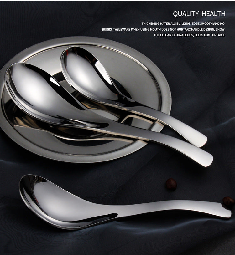 Stainless Steel Soup Spoons Set of 4