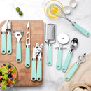 Stainless Steel Kitchen Gadget Set PIZZA Cutter, Cheese, Melon, Ice Cream Spoon 9-piece Set