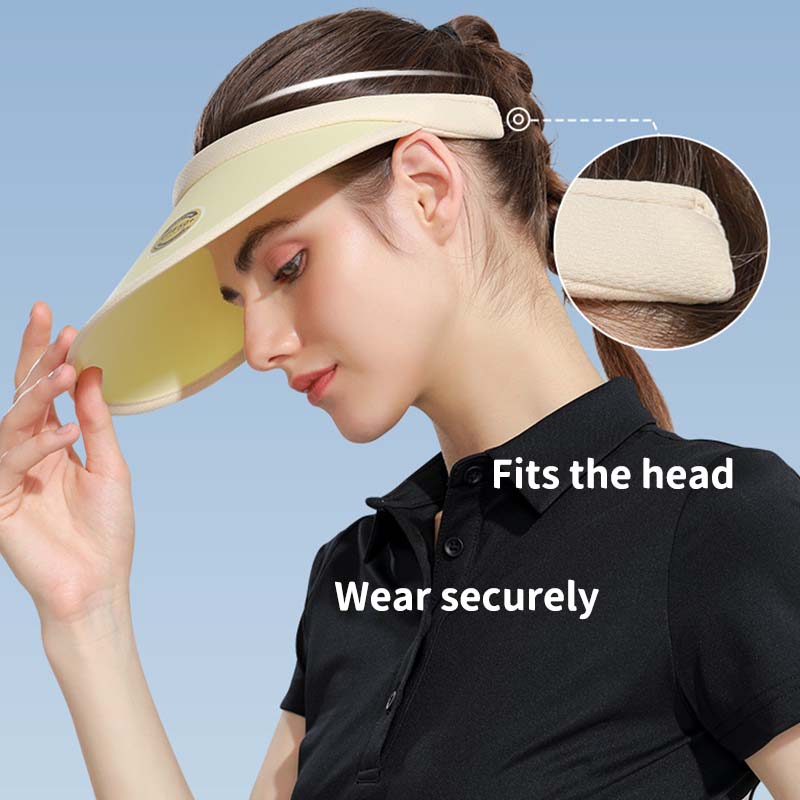 Sun Visor Hats Women Large Brim Summer UV Protection Beach Cap