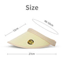 Sun Visor Hats Women Large Brim Summer UV Protection Beach Cap