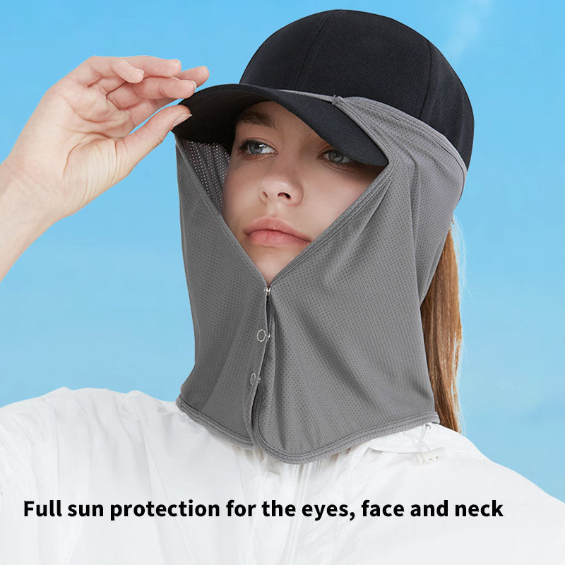 UV Sun Protection Neck Drape Adjustable Face Covering for Outdoor Fishing - Unisex