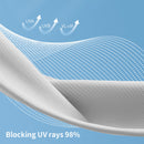 Summer Ice Silk Sunscreen Face Mask Full Face Female Frontal Neck UV Mask Removable Brim Face Kini