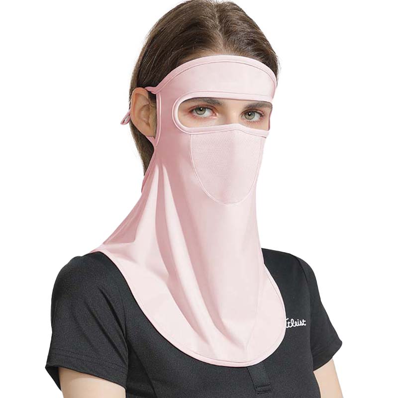 UPF 50+ Unisex Breathable Cooling Face Cover Sun UV Protection Earloop Neck Gaiter Scarf for Summer Outdoor Activities