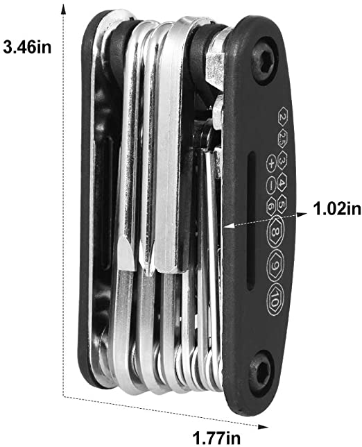 Bike Repair Tool Kit, Multi-Function Bicycle Bike Cycling Mechanic Repair Tool Kit Set, Mini Portable All-in-1 Bicycle Repair Tool Set Kit