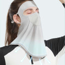 UPF 50+ Unisex Breathable Cooling Face Cover Sun UV Protection Earloop Neck Gaiter Scarf for Summer Outdoor Activities