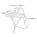 Summer sunshade fisherman hat outdoor mountaineering fishing sunscreen hat neck guard big brim men's hat