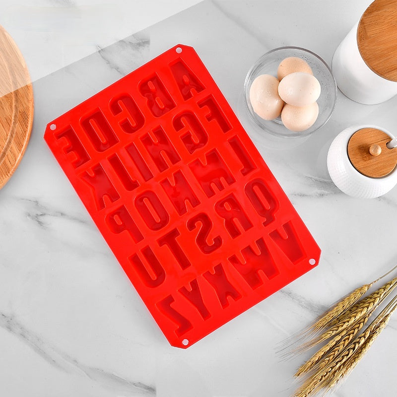 Alphabet Silicone Mold Cake Baking Utensils DIY Ice Tray