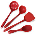 Silicone kitchenware 4-piece cooking spoon spatula non-stick spatula spoon set kitchen utensils