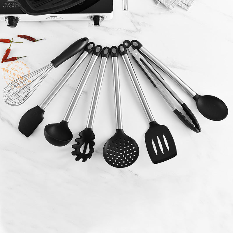 8Pcs Silicone Kitchenware Set Heat-Resistant Cookware Non-Stick