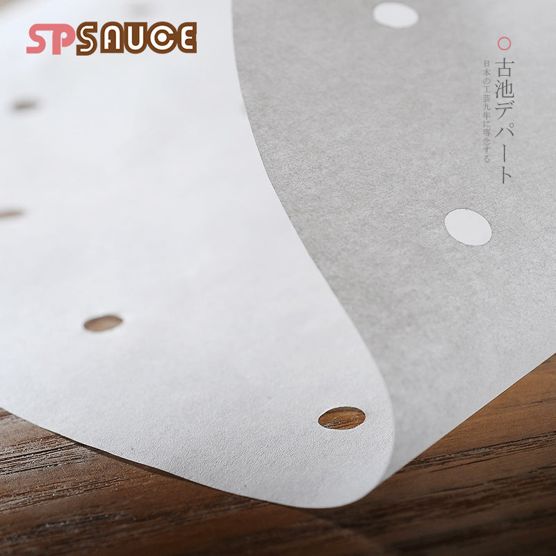 Disposable Household Steamer Paper, Steamed Bun Pad Paper, Non-stick 50 Pcs