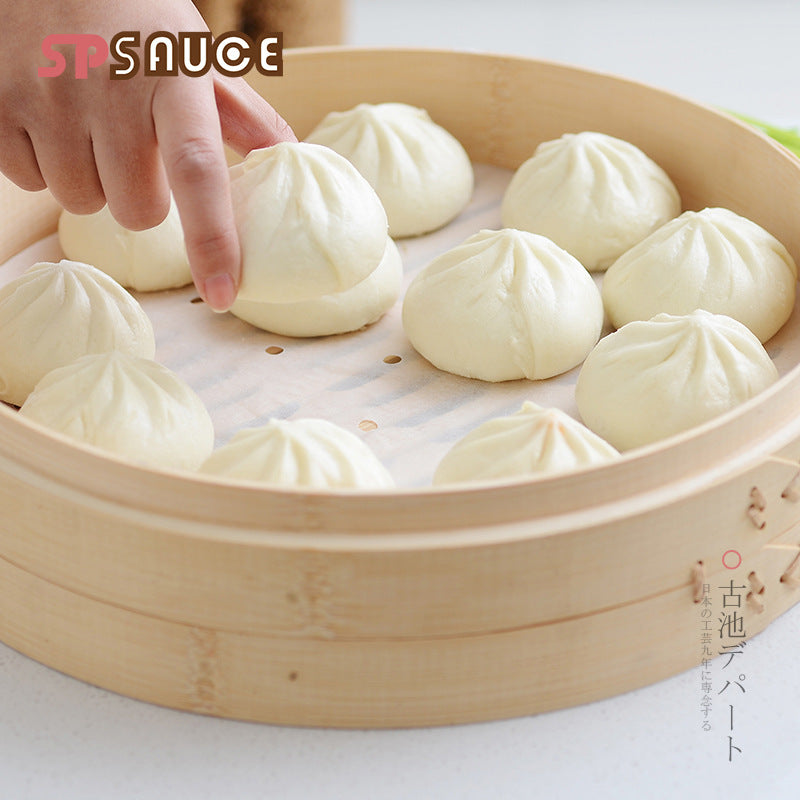 Disposable Household Steamer Paper, Steamed Bun Pad Paper, Non-stick 50 Pcs