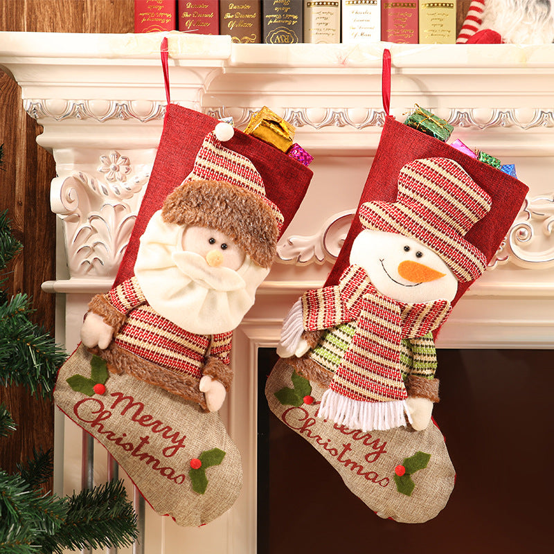 Christmas Stockings Christmas Ornaments Pendant Socks Ornaments Christmas Socks