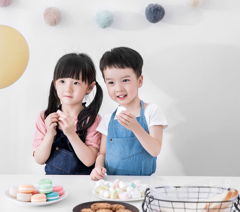 Denim parent-child apron pure cotton