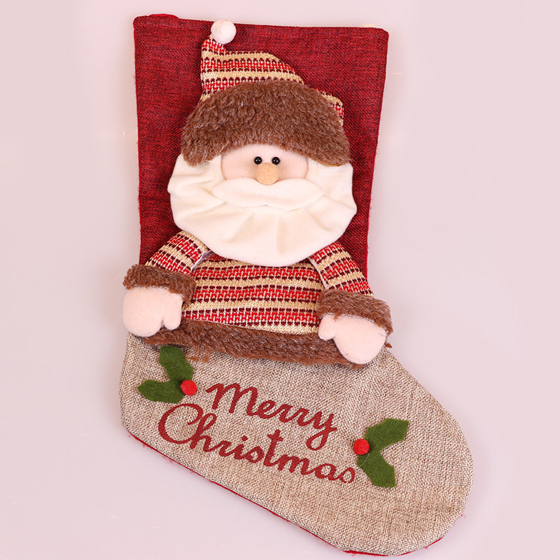 Christmas Stockings Christmas Ornaments Pendant Socks Ornaments Christmas Socks